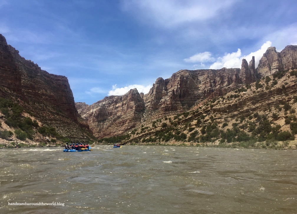 Riding the rapids in Split Mountain Canyon – Dinosaur National Monument, Utah